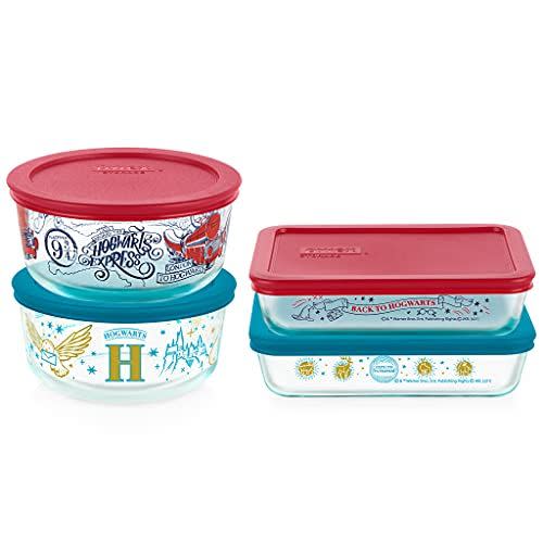 Pyrex Harry Potter Decorated Glass Storage 8-pc Set: Harry Potter