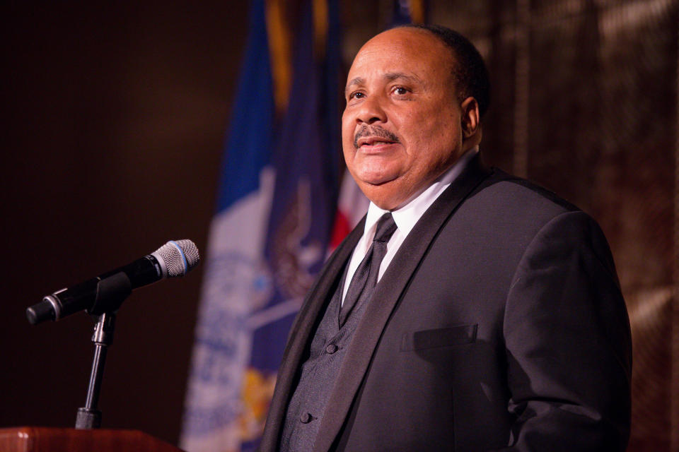 &ldquo;We have to still continue to work through to rid our society of racism,&rdquo; said Martin Luther King III. (Photo: Eric Vitale via Getty Images)