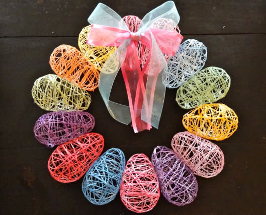 Thread Egg Wreath