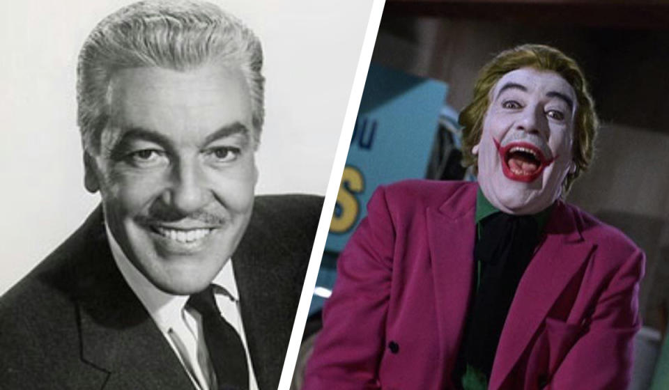 <p>He’s the classic, cheesy Joker we all remember from Saturday morning reruns – Cesar Romero played the role of The Joker in the camp 1960s ‘Batman’ TV show… as well as the 1966 movie. Possibly the only moustachioed Joker to date. (Credit: ABC) </p>