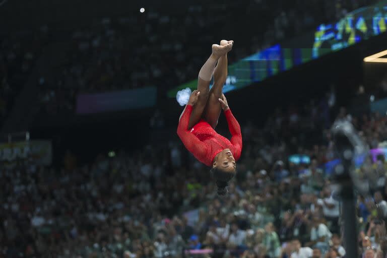 Simone Biles conquistó otra vez el oro en París: la brillante presentación para ganar su tercera medalla en los Juegos Olímpicos del 2024