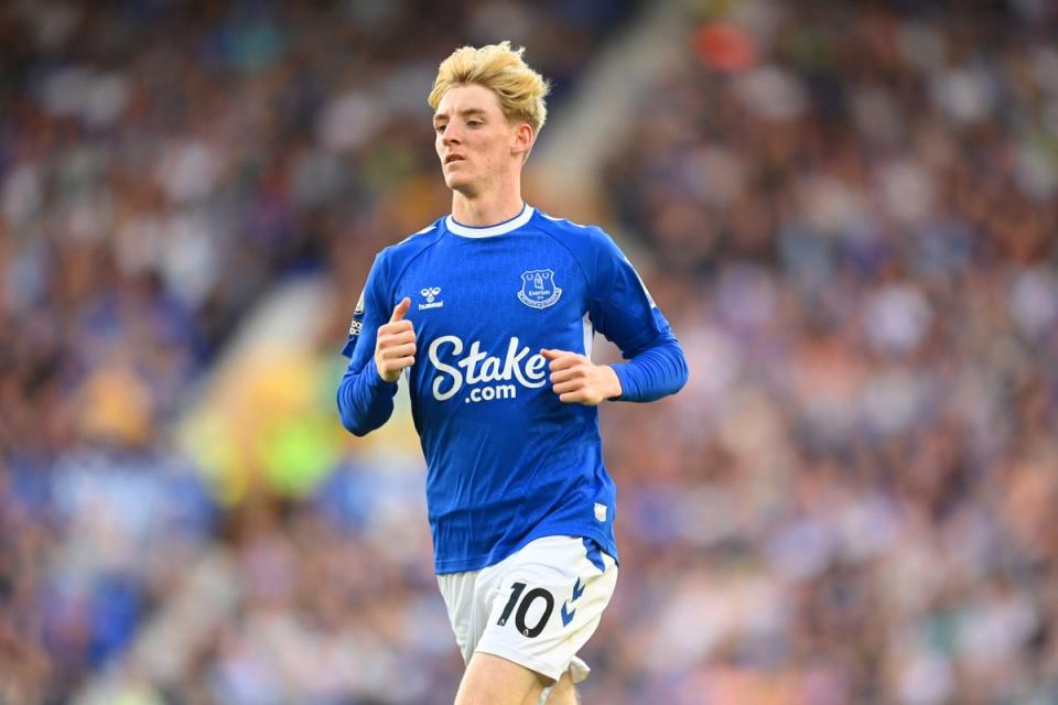 Anthony Gordon in action for Everton  (Getty Images)