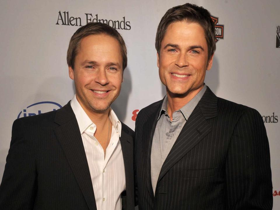 <p>Lester Cohen/WireImage</p> Chad Lowe and Rob Lowe at Hollywood Entertainment Museum Honors The Cast Of "Heroes" in 2008.