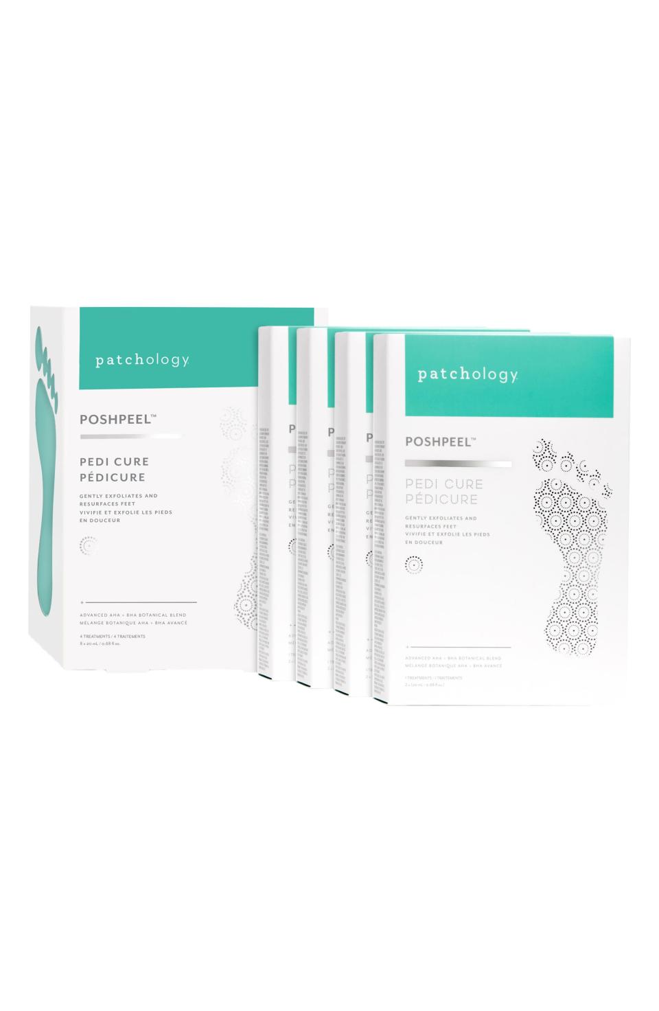 6) Patchology Poshpeel(TM) Pedi Cure Set-$80 Value