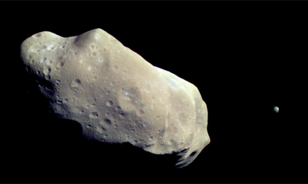The asteroid 243 Ida. The answers to question 3 was all about rock legends.