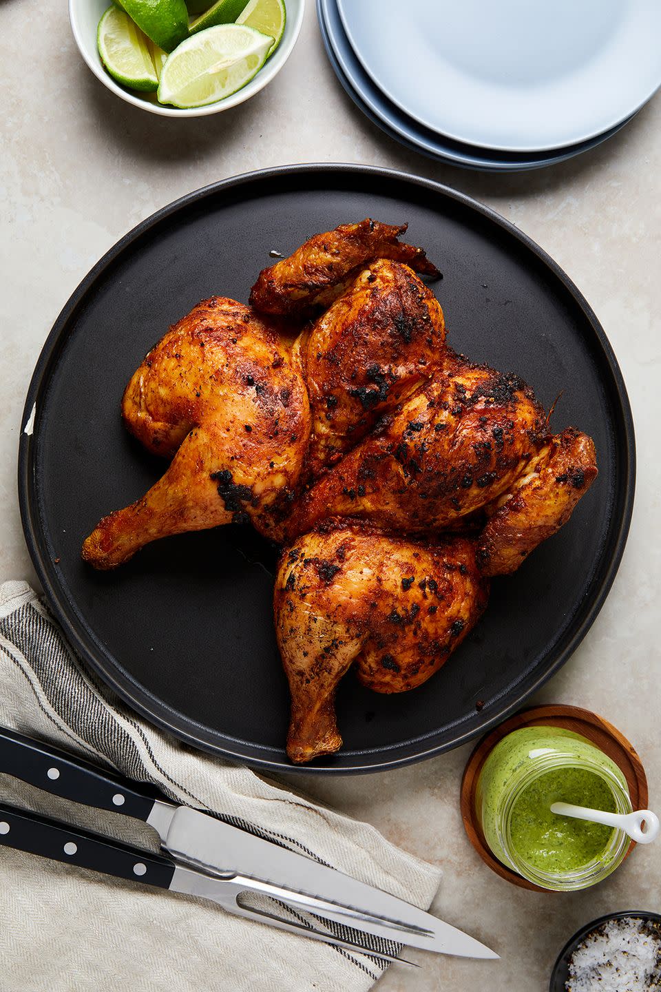 Peruvian Roast Chicken with Aji Verde