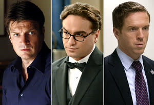 Nathan Fillion, Johnny Galecki, Damian Lewis | Photo Credits: Vivian Zink/ABC; Michael Yarish/CBS; Kent Smith/SHOWTIME