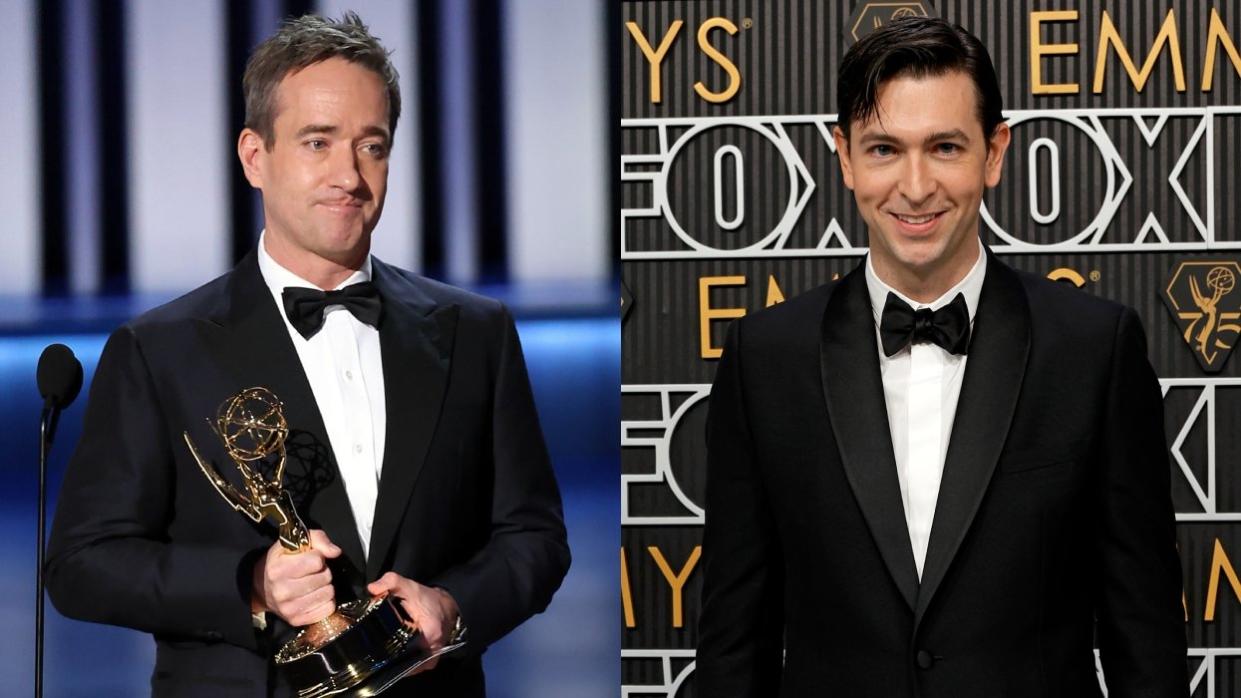 Matthew Macfadyen; Nicholas Braun at the 75th Primetime Emmy Awards