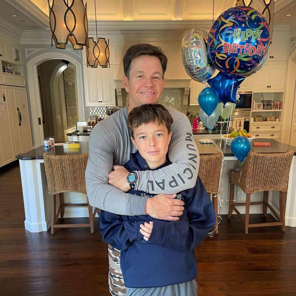 <p>The actor celebrated his youngest son Brendan's 13th birthday at home, sharing this photo from the kitchen. </p> <p>"Happy B day buddy! We now have 3 teenagers in the house," <a href="https://www.instagram.com/p/CT5WUjAhwcE/" rel="nofollow noopener" target="_blank" data-ylk="slk:wrote the father of four;elm:context_link;itc:0;sec:content-canvas" class="link ">wrote the father of four</a>. </p>