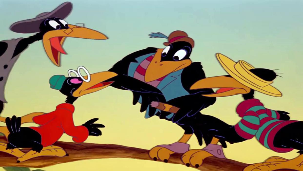 The crows in classic animation 'Dumbo' have been criticised as racist. (Credit: Disney)