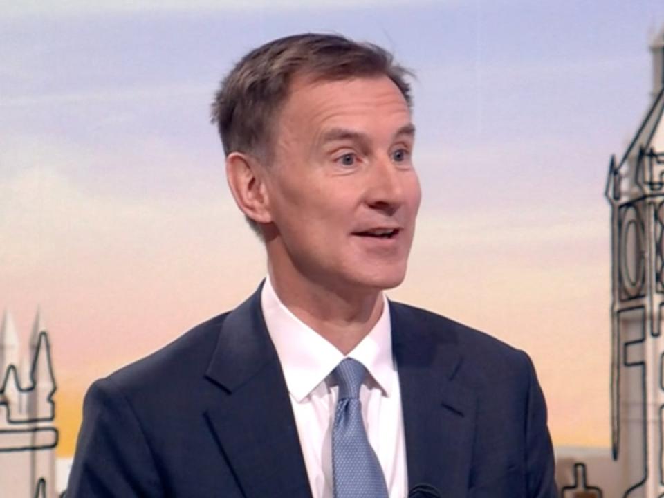 Chancellor Jeremy Hunt said he wants to show the 'pathway to a lower tax economy' (BBC).