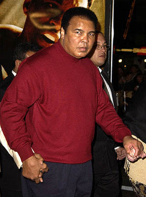 Muhammad Ali at the Hollywood premiere of Ali