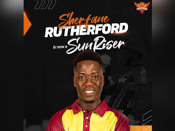 Sherfane Rutherford (Photo: Twitter/ Sunrisers Hyderabad)