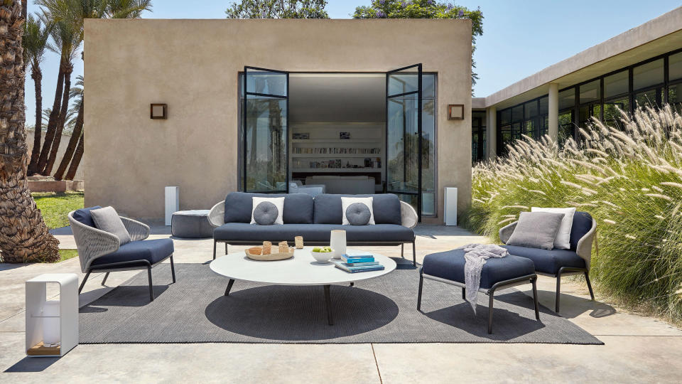 From chic sofas to statement dining tables, these patio furniture ideas are just the update your plot needs