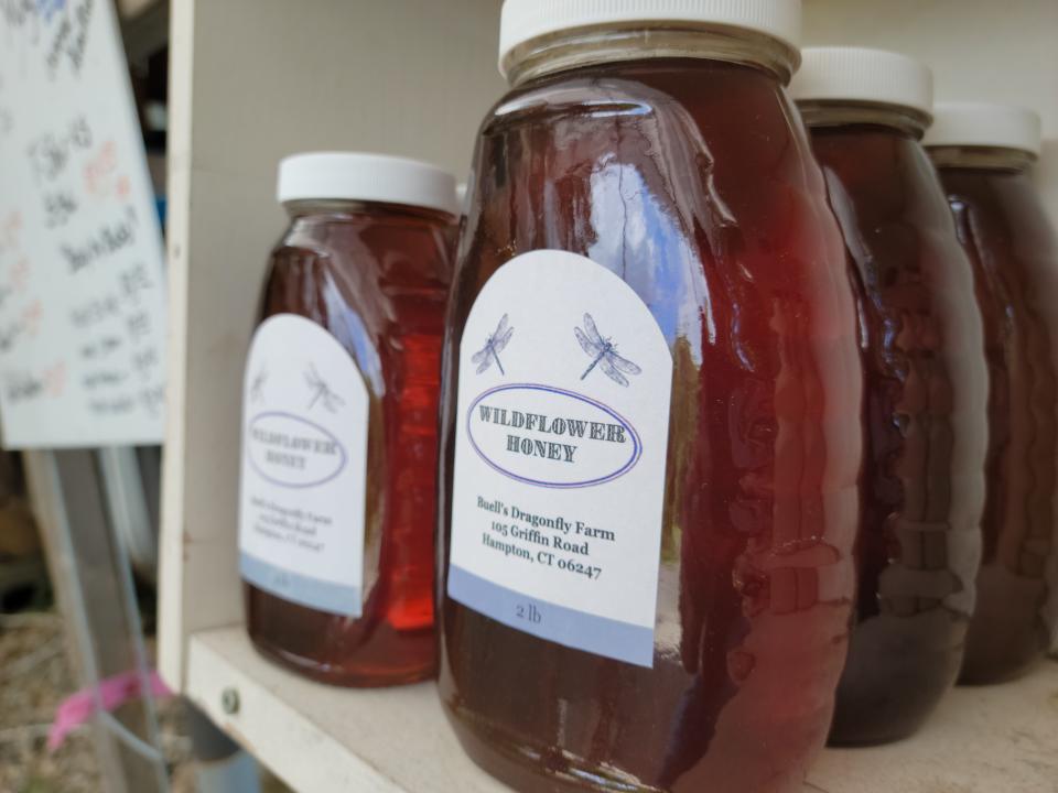 Along with soft serve, Buck's sells other farm goods like honey and maple syrup.