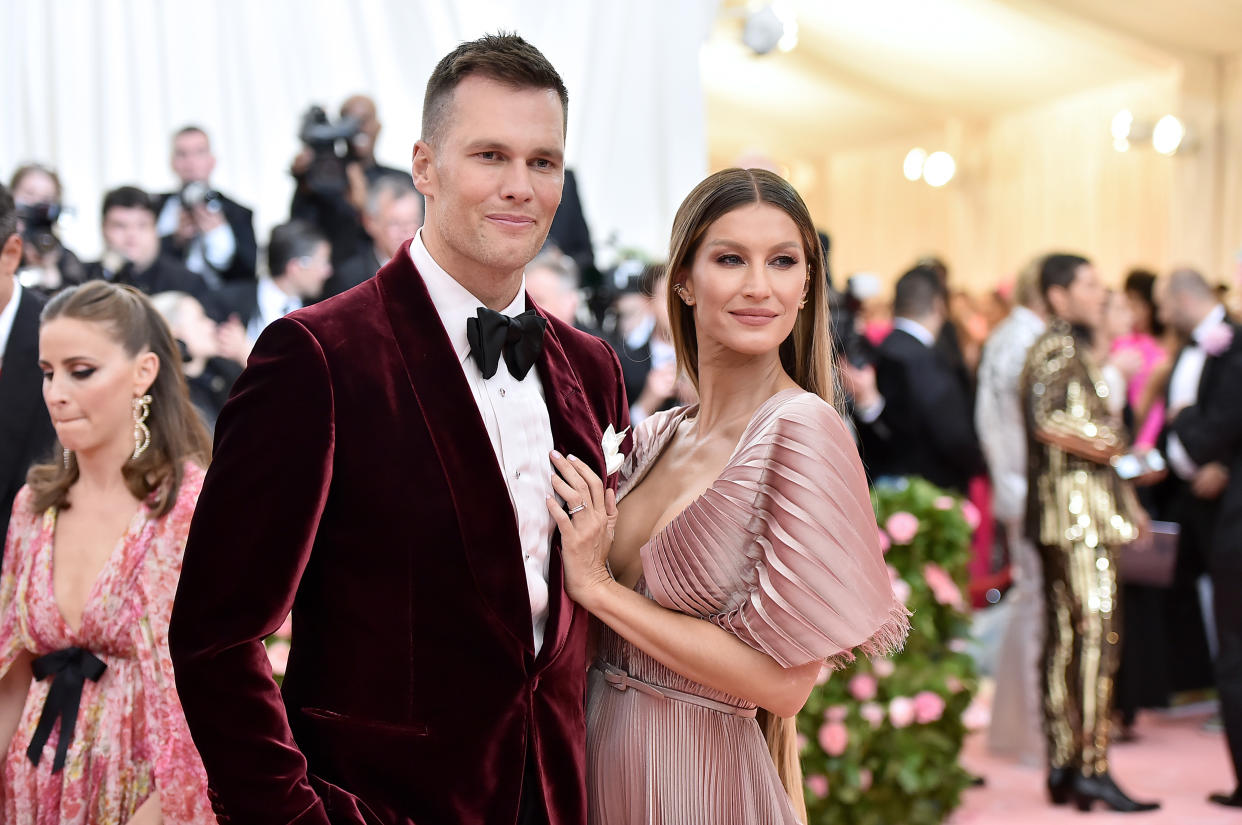 NEW YORK, NEW YORK - MAY 06: Tom Brady and Gisele Bündchen attend The 2019 Met Gala Celebrating Camp: Notes on Fashion at Metropolitan Museum of Art on May 06, 2019 in New York City. (Photo by Theo Wargo/WireImage)