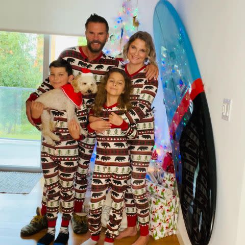 <p>Lorenzo Lamas Facebook</p> Lorenzo Lamas, Kenna Nicole Scott and her kids Anderson and Atticus.