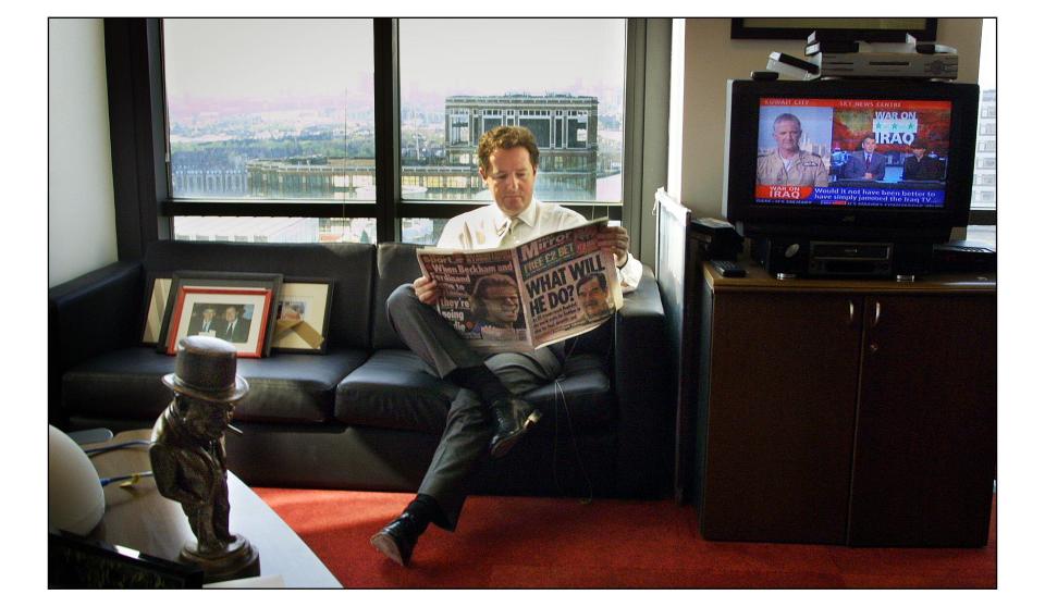 Piers Morgan editor of the Daily Mirror..pic David Sandison 4 April 2003