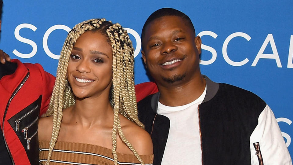 Tiffany Boone and Jason Mitchell attend a screening and Q&A for 'The Chi' on Day 1 of the SCAD aTVfest 2018 on February 1, 2018 in Atlanta, Georgia. (Paras Griffin/Getty Images for SCAD aTVfest 2018 )