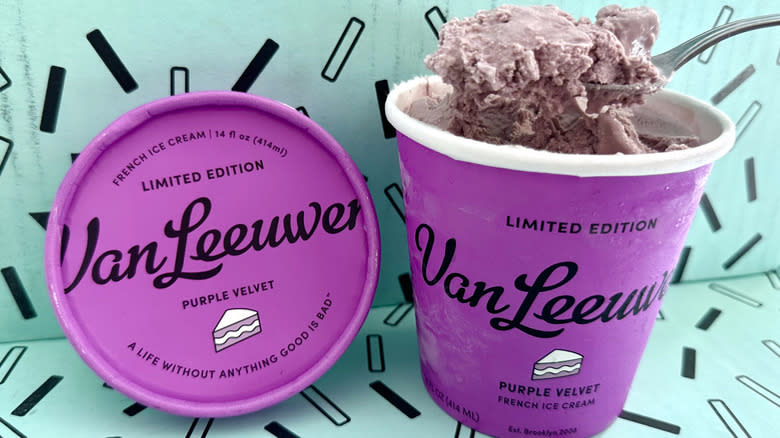 Van Leeuwen purple velvet ice cream