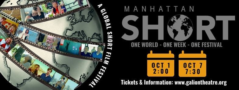 The Manhattan Short Film Festival will be screened at Galion Community Theatre on Oct. 1 and Oct. 7.