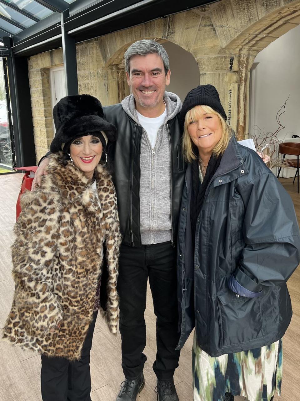 lesley joseph, jeff hordley, linda robson in children in need