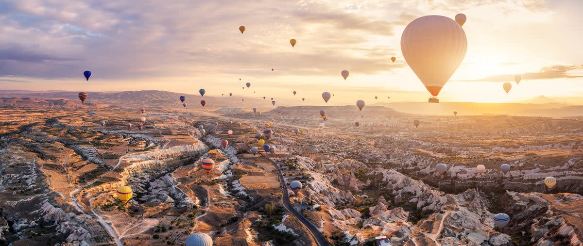 Hot air balloon rides are a popular way to get great views of the region (Getty Images/iStockphoto)