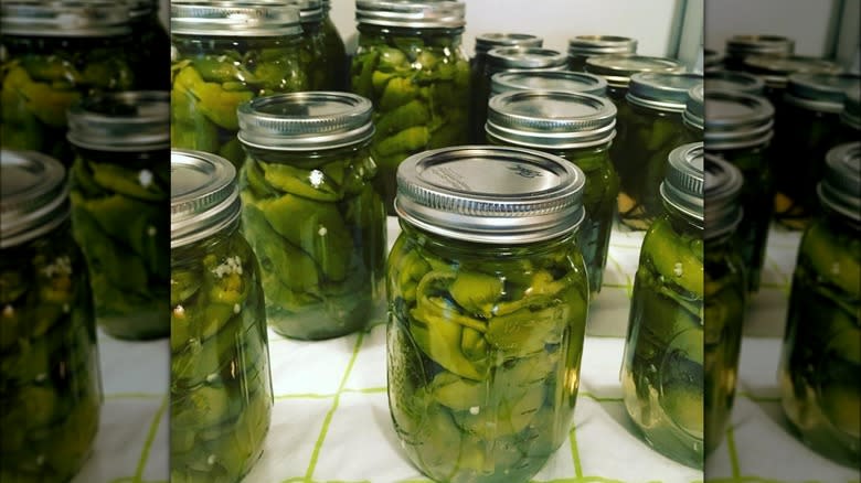 pickled Padrón peppers