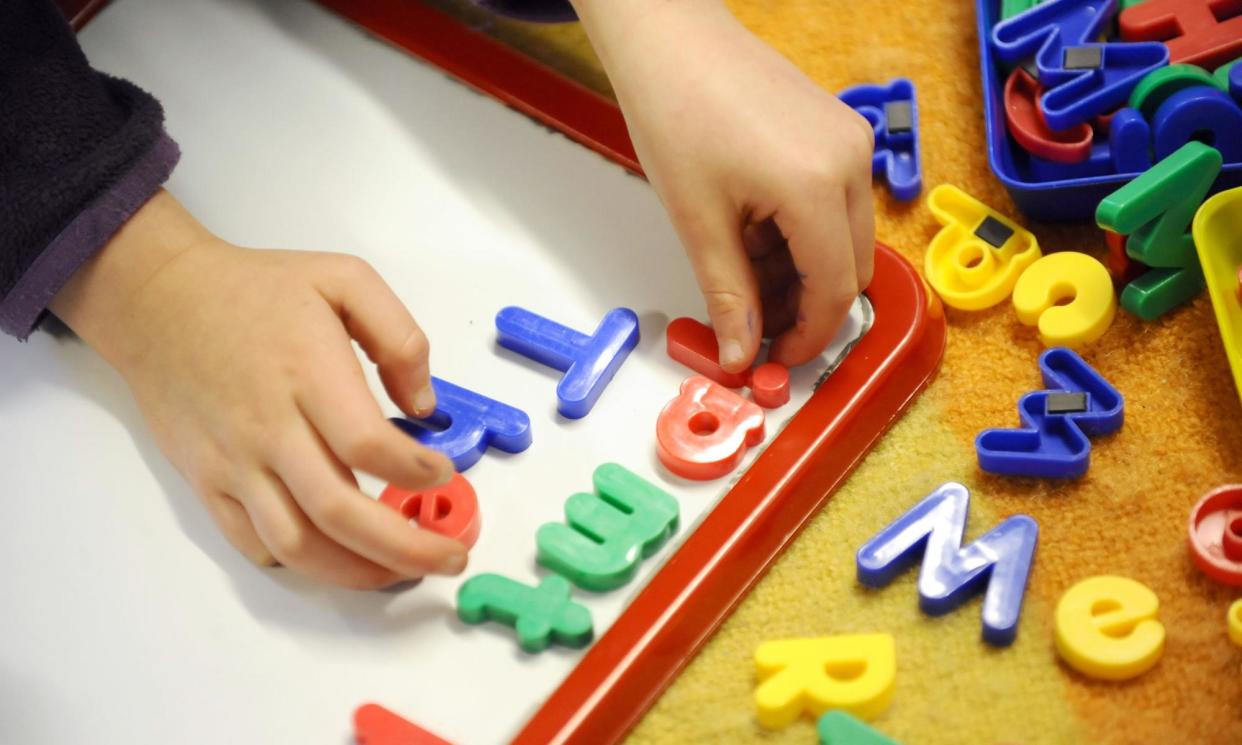 <span>A part-time nursery place for a child under two costs an average of £158 per week, the latest annual survey of the Coram Family and Childcare charity has found.</span><span>Photograph: Dominic Lipinski/PA</span>