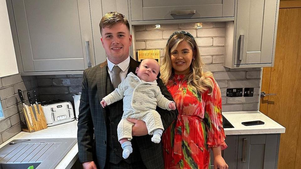 Gogglebox's Georgia Bell, her partner Josh and their baby son Hugh