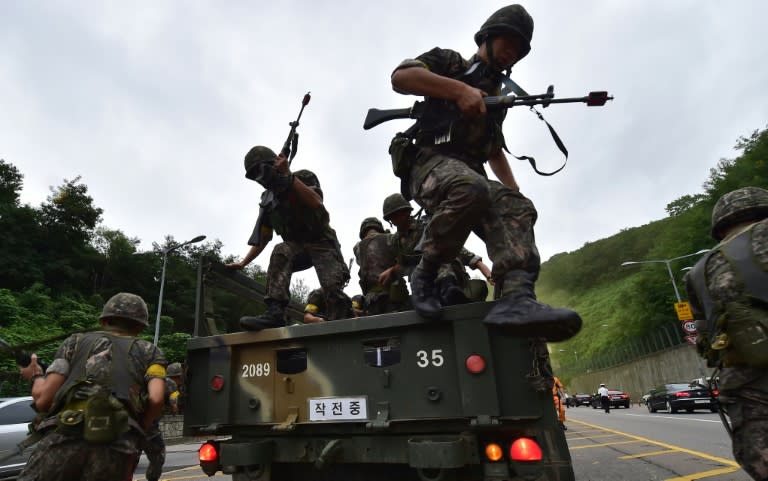 The two-week annual Ulchi Freedom exercise is largely computer-simulated, but still involves 50,000 South Korean and 30,000 US soldiers