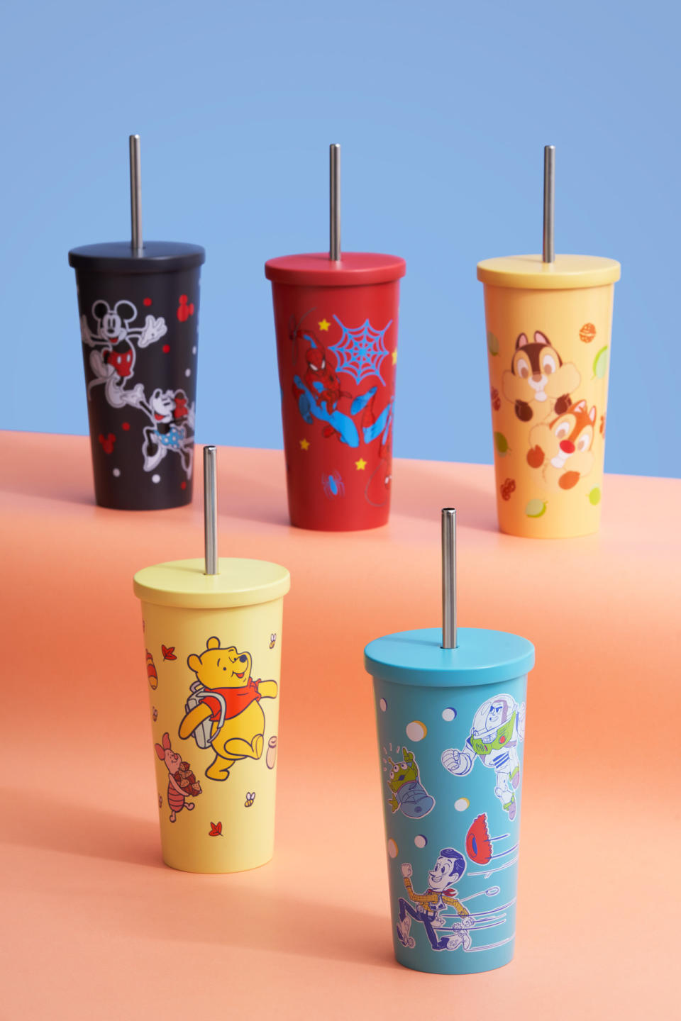 7-11 Printing｜7-Eleven launches limited edition Disney series stainless steel vacuum double-layer cup + three-eyed boy, Donald Duck long umbrella