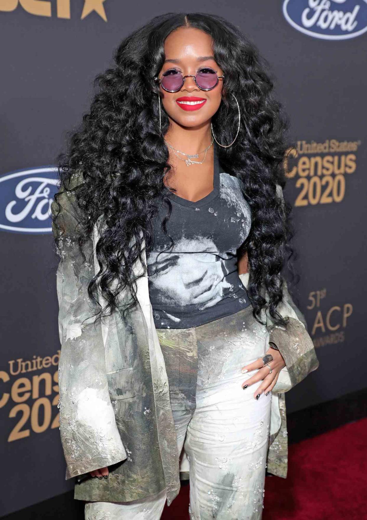 H.E.R. attends the 51st NAACP Image Awards, Presented by BET, at Pasadena Civic Auditorium on February 22, 2020 in
