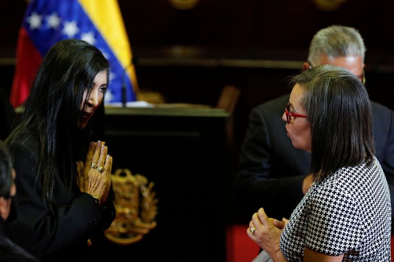 Swear-in ceremony for the new leaders of the Venezuela's National Electoral Council in Caracas