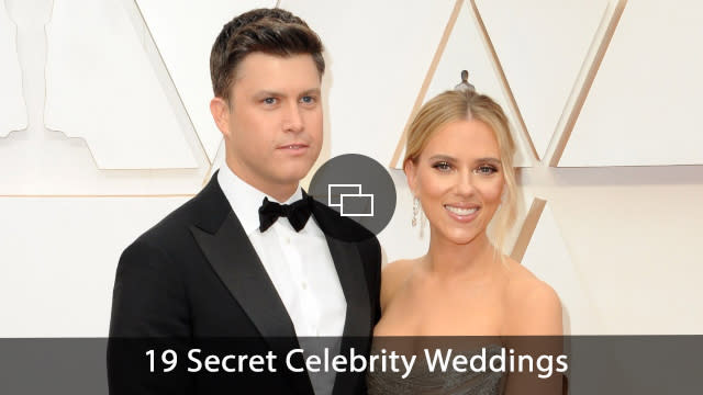 Colin Jost, Scarlett Johansson at arrivals for The 92nd Academy Awards - Arrivals 3, The Dolby Theatre at Hollywood and Highland Center, Los Angeles, CA
