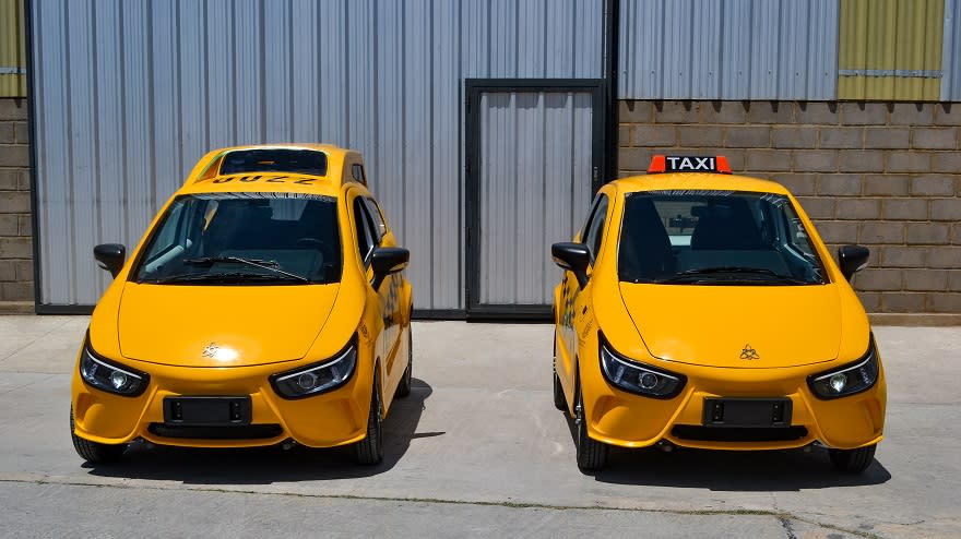 Los nuevos e-taxi tienen una autonomía de 200 km.