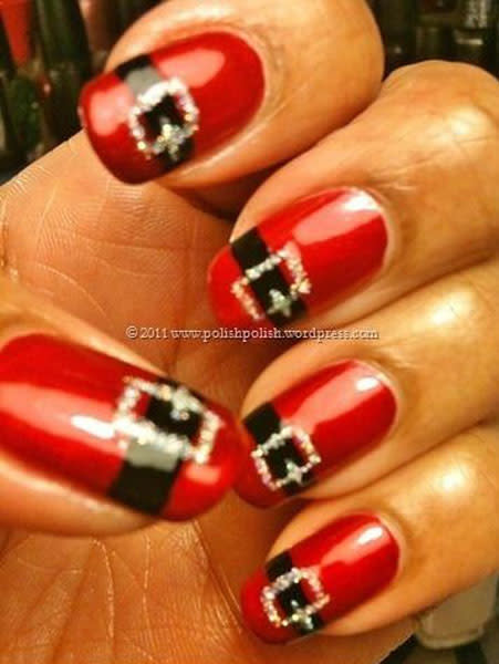 Best Christmas nail art © pinterest