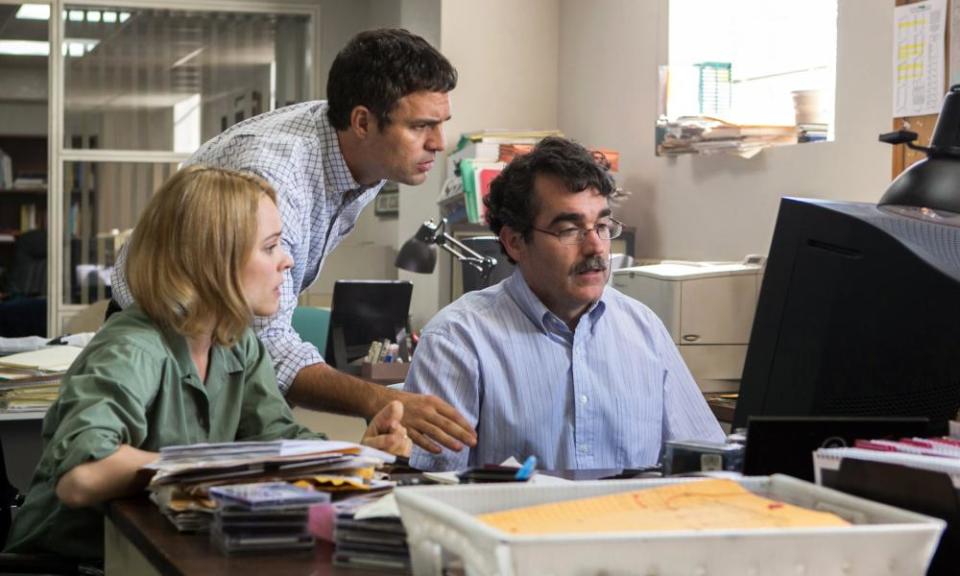 Rachel McAdams, Mark Ruffalo and Brian d’Arcy James in Spotlight