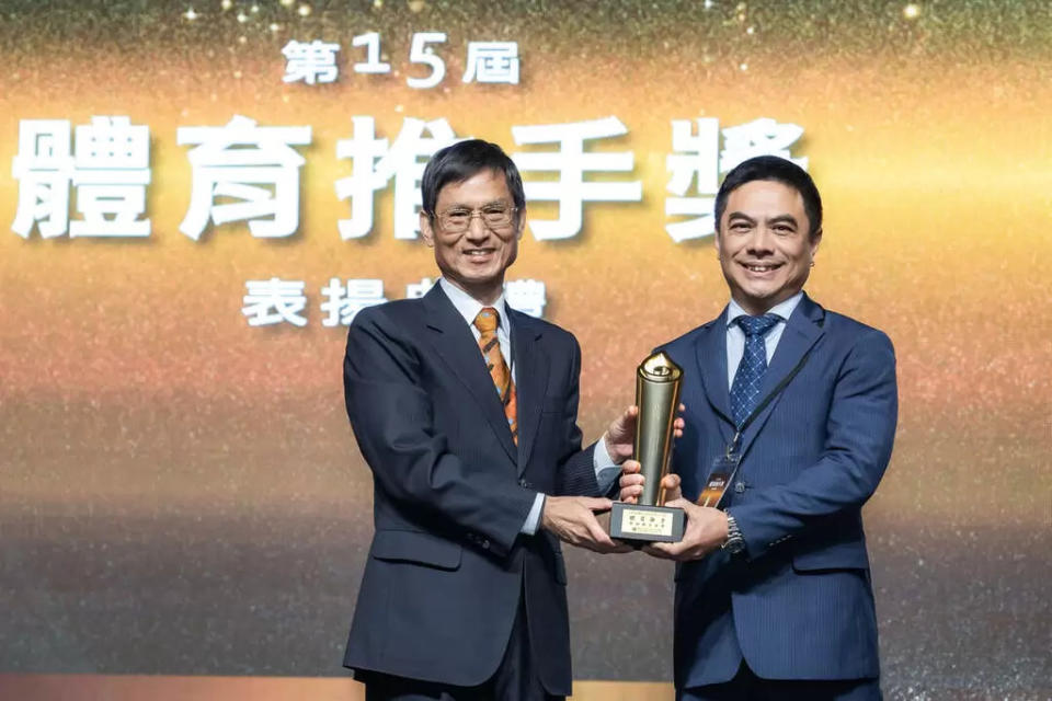 台灣山葉機車連續11年獲頒體育推手獎，贊助體育不間斷。官方提供
