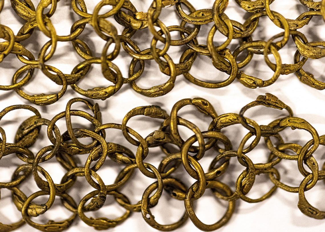 Some of the chainmail found on the 500-year-old wreck.