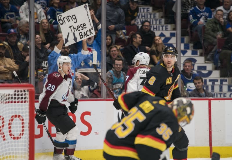 NHL: Colorado Avalanche at Vancouver Canucks