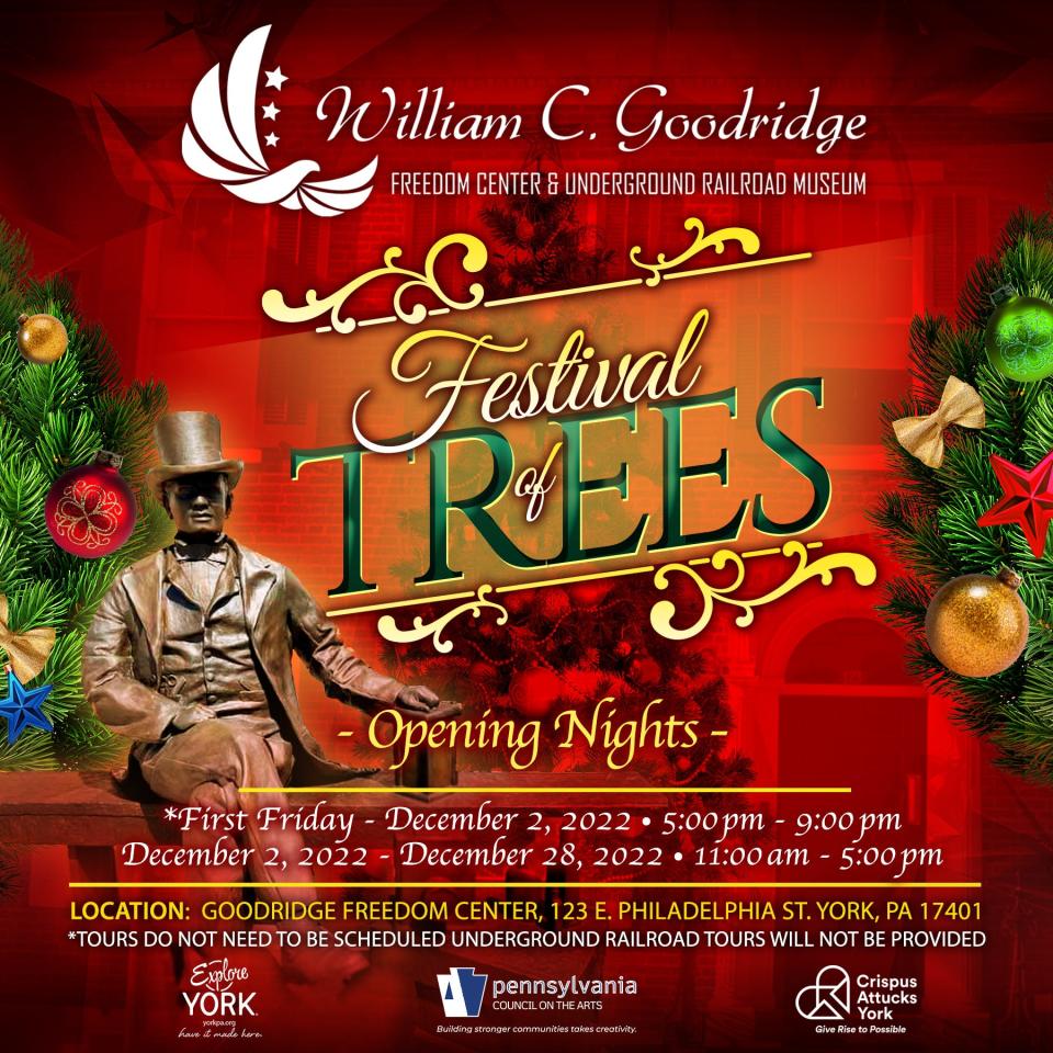 The festival of Trees will be held again this year at the William C. Goodridge Center.