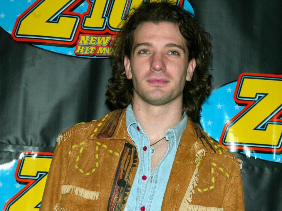 JC Chasez during Z100's Jingle Ball 2002 - Press Room at Madison Square Garden in New York City, New York, United States