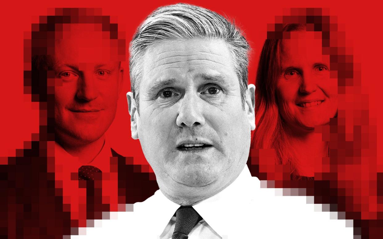 Sam Tarry, Sir Keir Starmer and Beth Winter