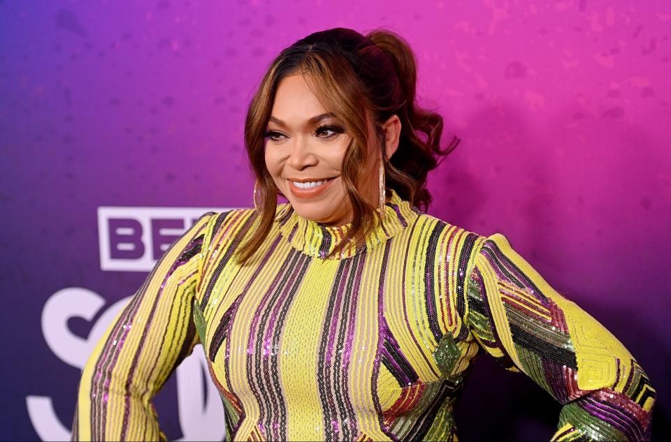 Tisha Campbell attends The “2021 Soul Train Awards” Presented By BET at The Apollo Theater on November 20, 2021 in New York City. - Credit: Paras Griffin/Getty Images for BET