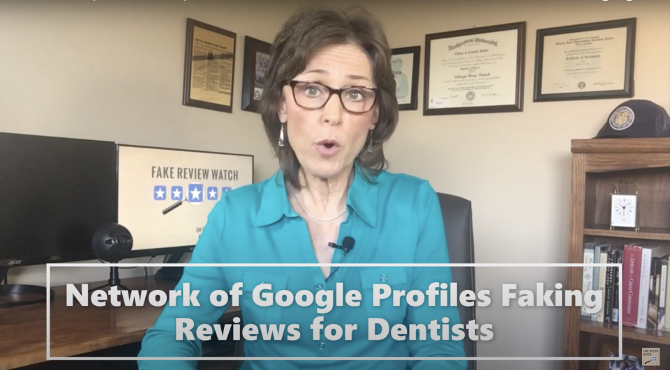 Kay Dean, seen here in a recent video on her “Fake Review Watch” YouTube channel, is a former federal investigator.<span class="copyright">TIME</span>