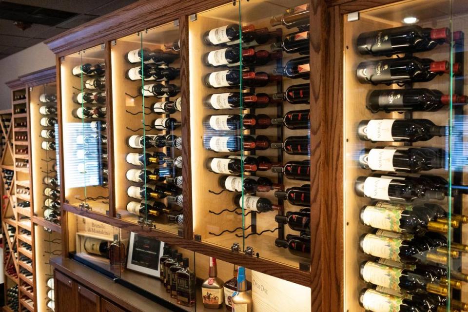 Giuseppe’s has an extensive wine selection.