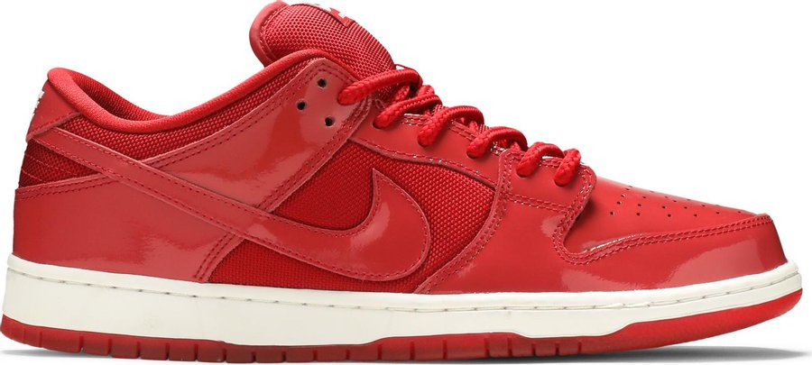 The Nike SB Dunk Low Pro “Red Patent Leather” released in 2015. Credit: GOAT