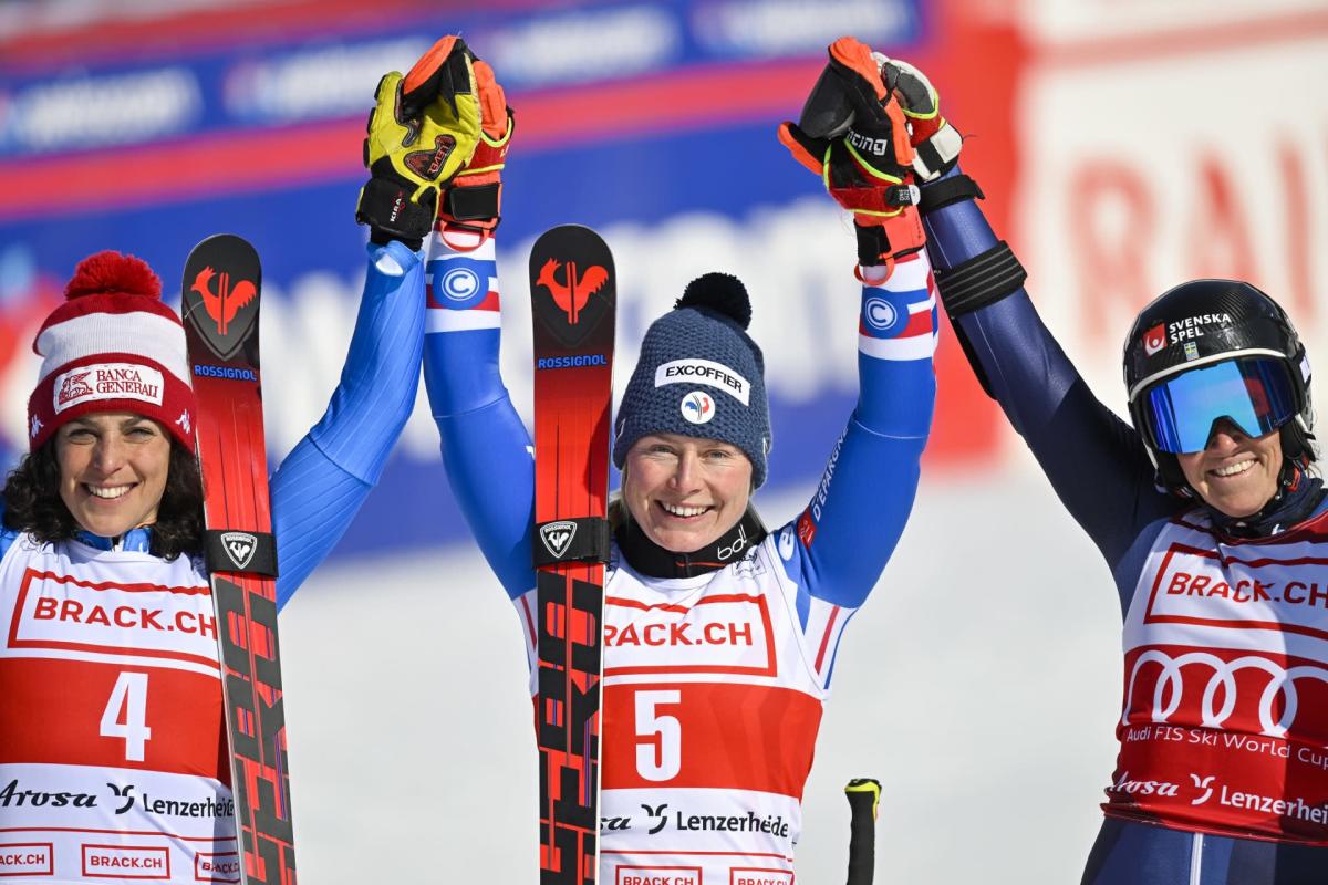 Worley wins the Lenzerheide giant slalom