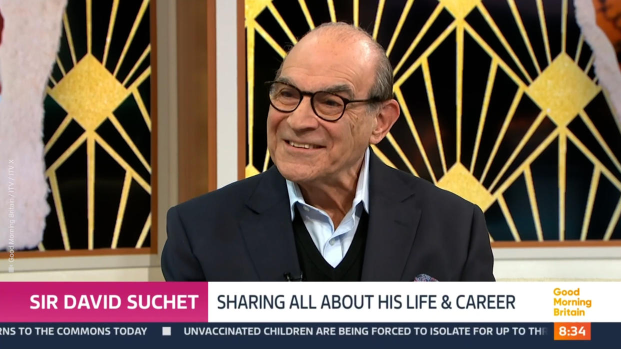 Sir David Suchet spoke about his career and life on Good Morning Britain. (ITV screengrab)